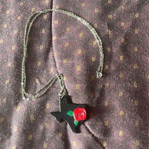 Texas rose necklace